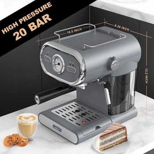 20 Bar Espresso Machine with Milk Frother Steam Wand B91485