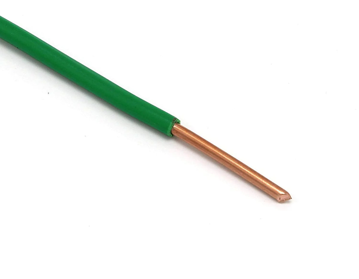 100 Feet Insulated Solid Copper THHN THWN Wire 12 AWG Green E6183