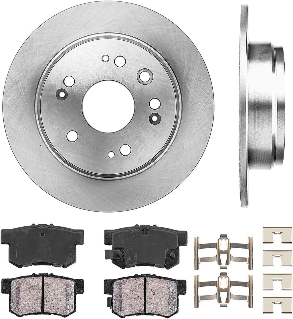 Brake Disc Rotors + Ceramic Pads + Clips X9450