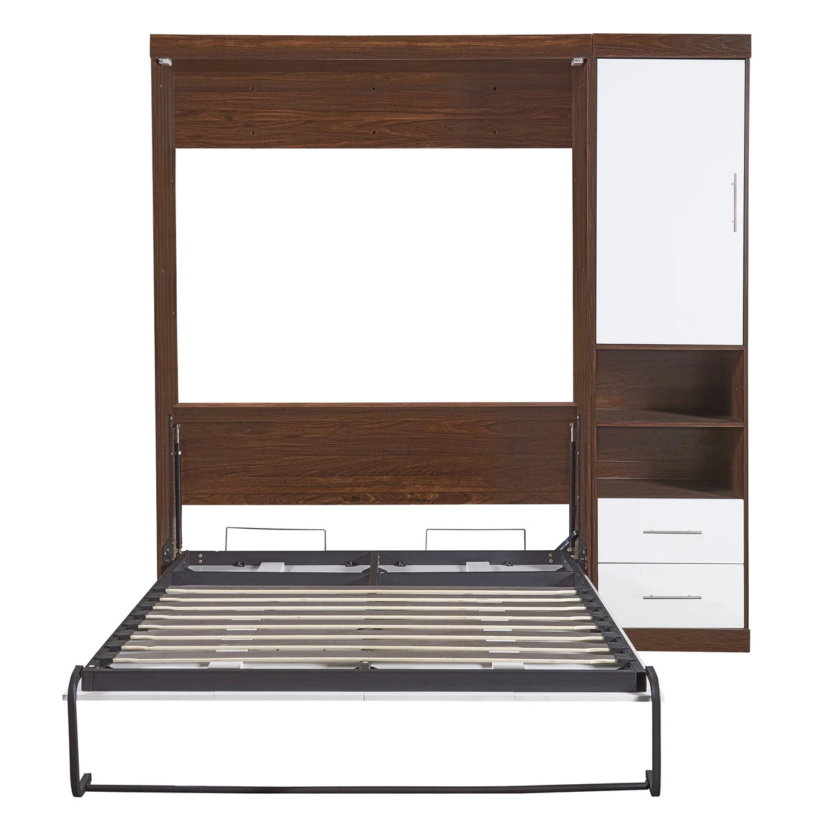 Twin Size Murphy Bed with Cabinet E349