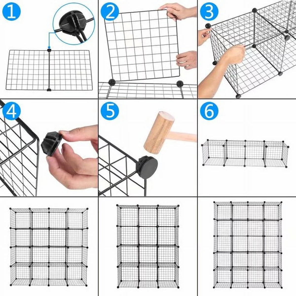 20-Cube Wire Cube Storage Organizer Shelves V672976