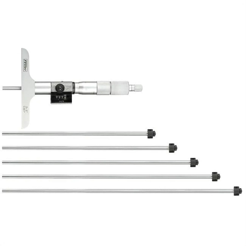 0-6 in. Digit Counter Depth Micrometer with 2.5 in. Base N7309