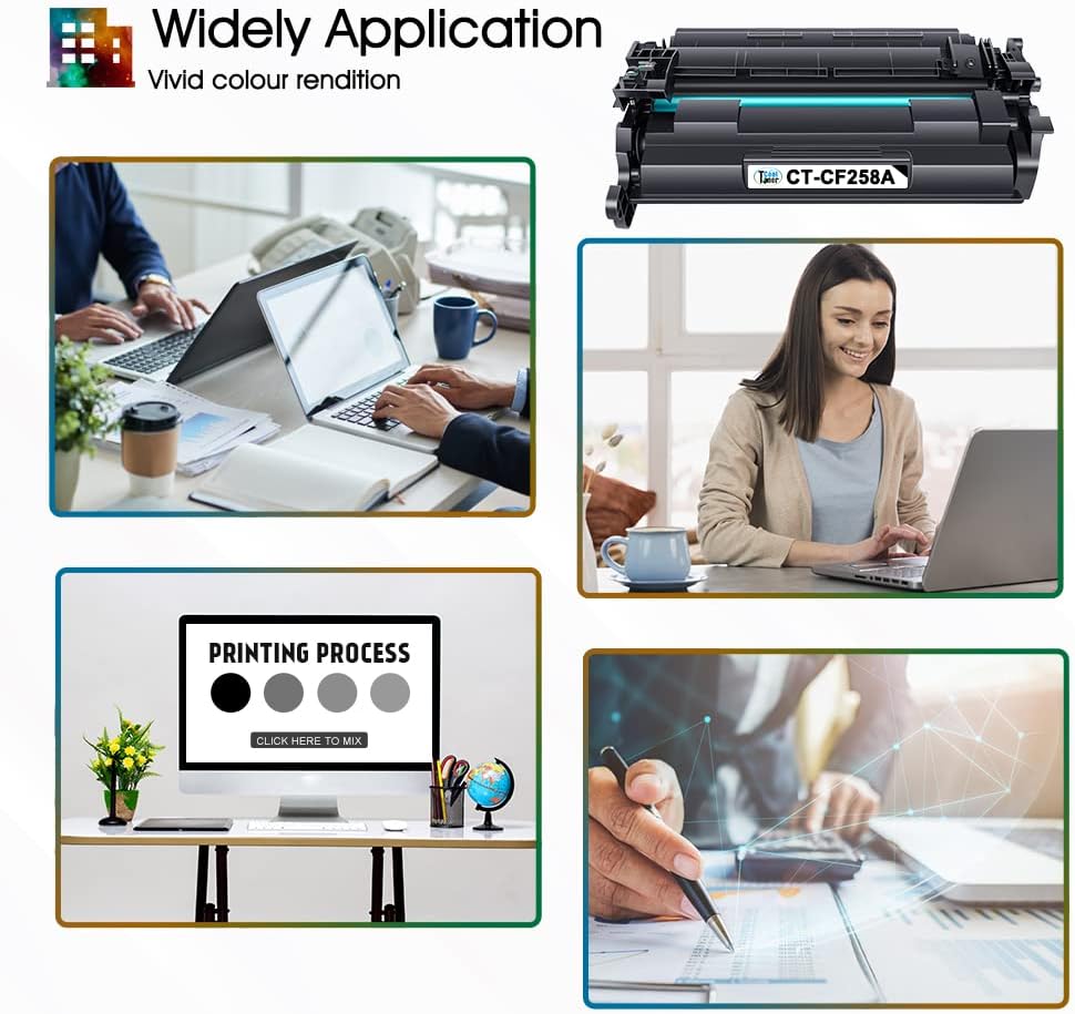 Compatible Toner Cartridge with Chip Replacement 2-Pack Black O701939