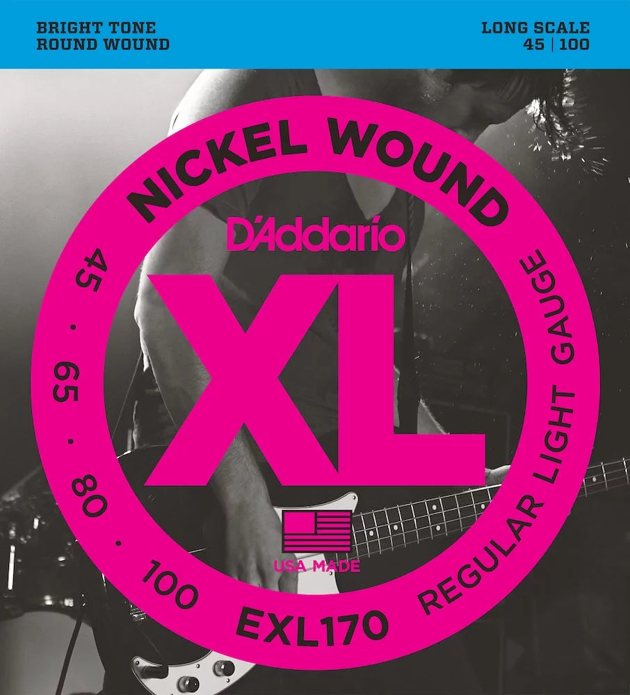 Nickel Wound Light Long Scale Bass Guitar Strings U444825
