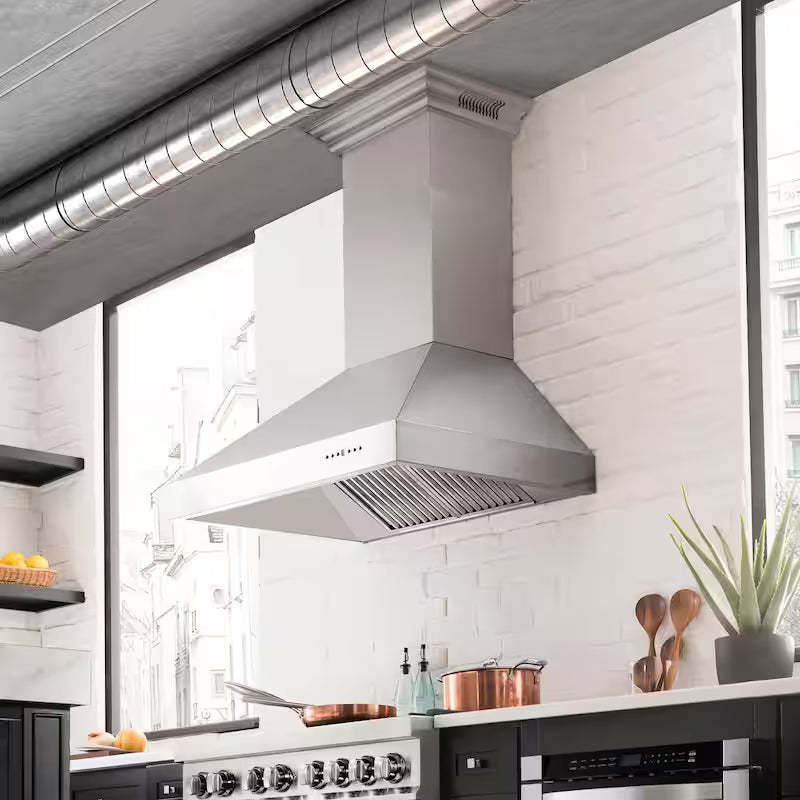 Wall Mount Range Hood in Stainless Steel B63887