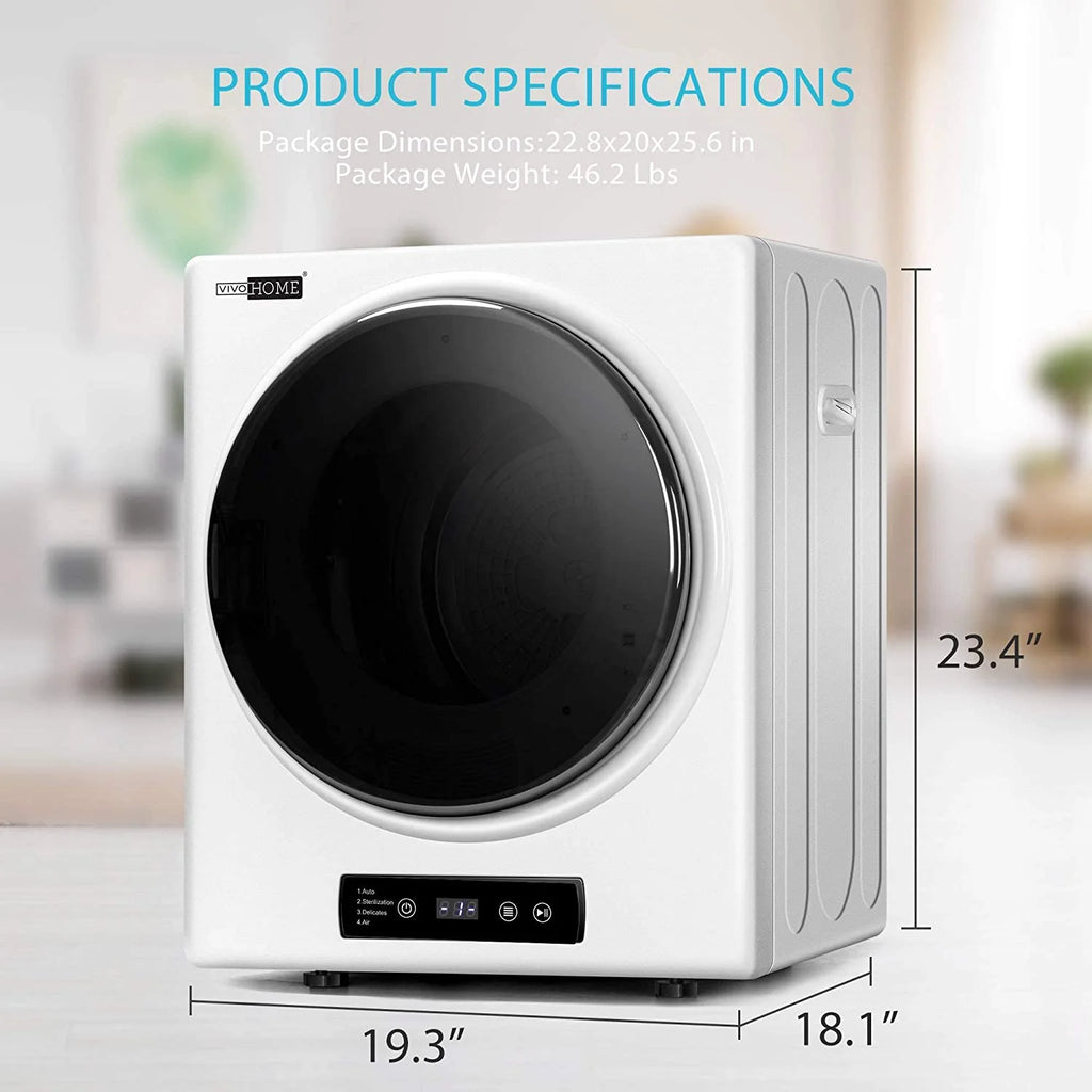 9lbs Portable Front Load Laundry Dryer Machine B807838