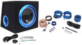 300W Powered Car Subwoofer System with Remote and Wire Kit N6660