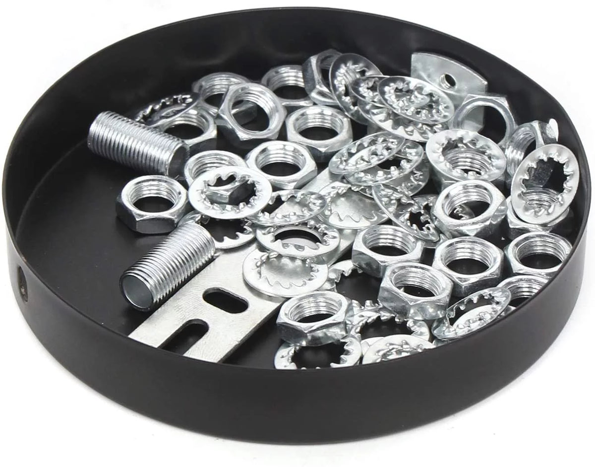 Black Metal 18 Lights Chandelier X71288