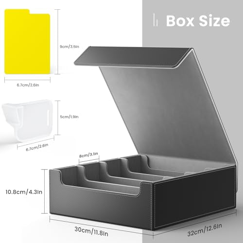 Purple Trading Card Storage Box with Dividers A706