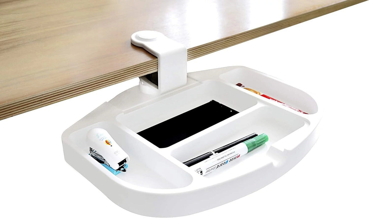 Under Desk 360-Degree Swivel White Drawer O3268