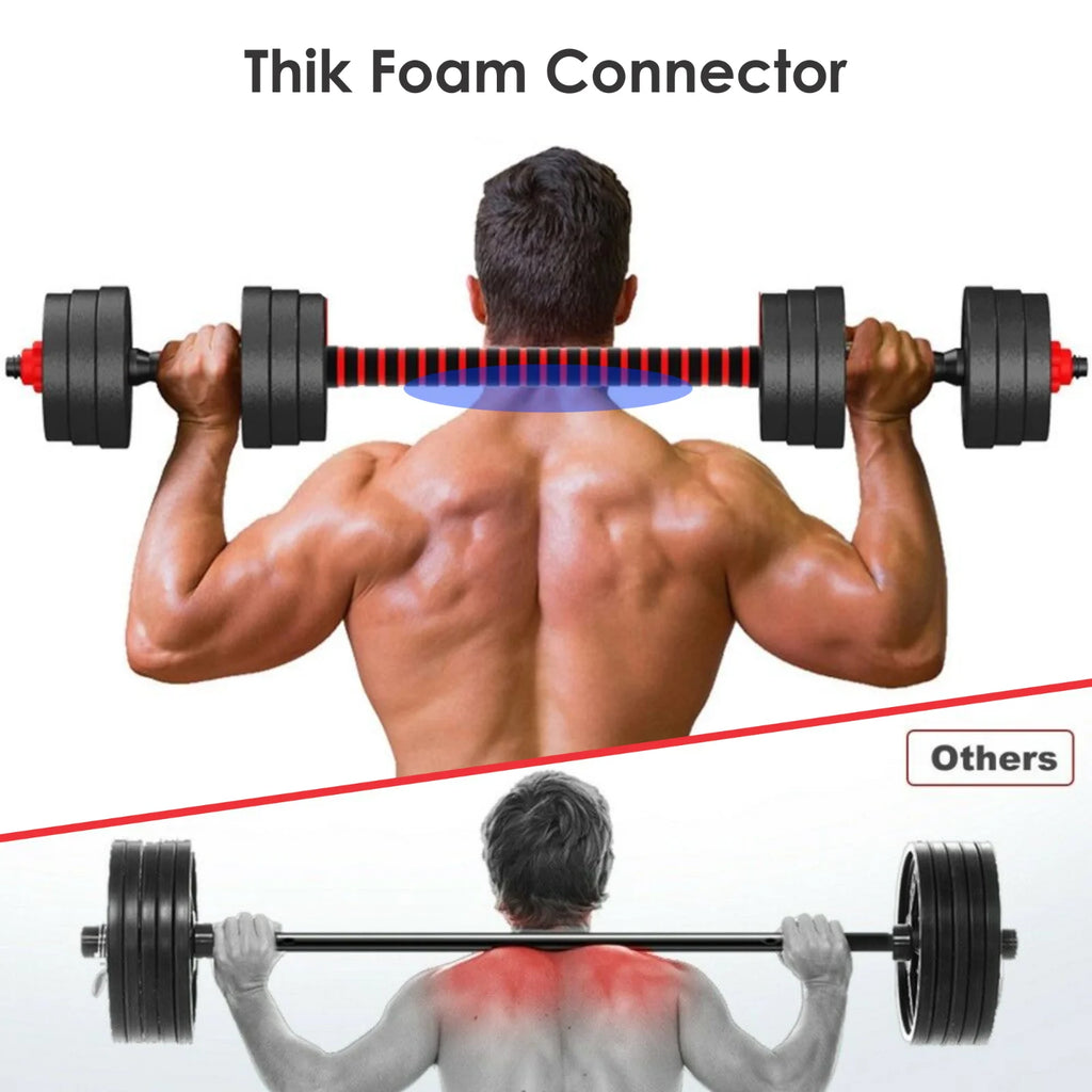 66LB 2 in 1 Adjustable Dumbbell Set with Connecting Rod M894
