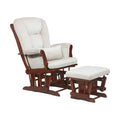 Espresso Glider Chair & Ottoman with Pillow R19500