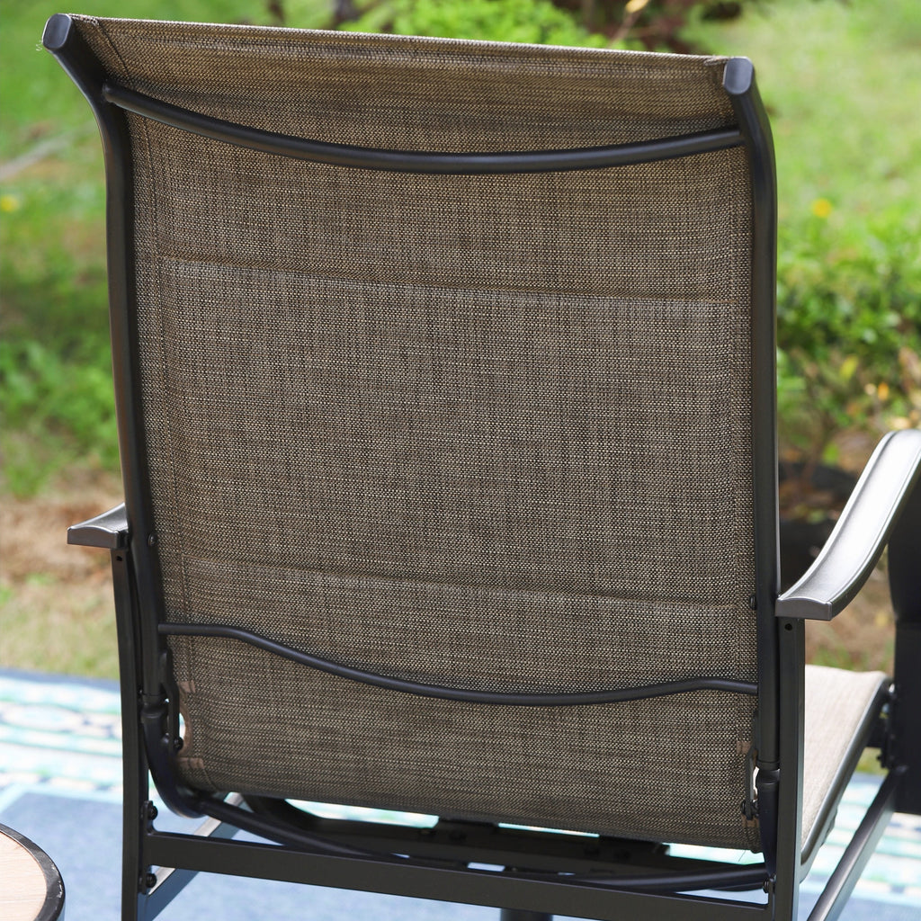 7-Piece Outdoor Patio Dining Set with Swivel Chairs & Table Y8949