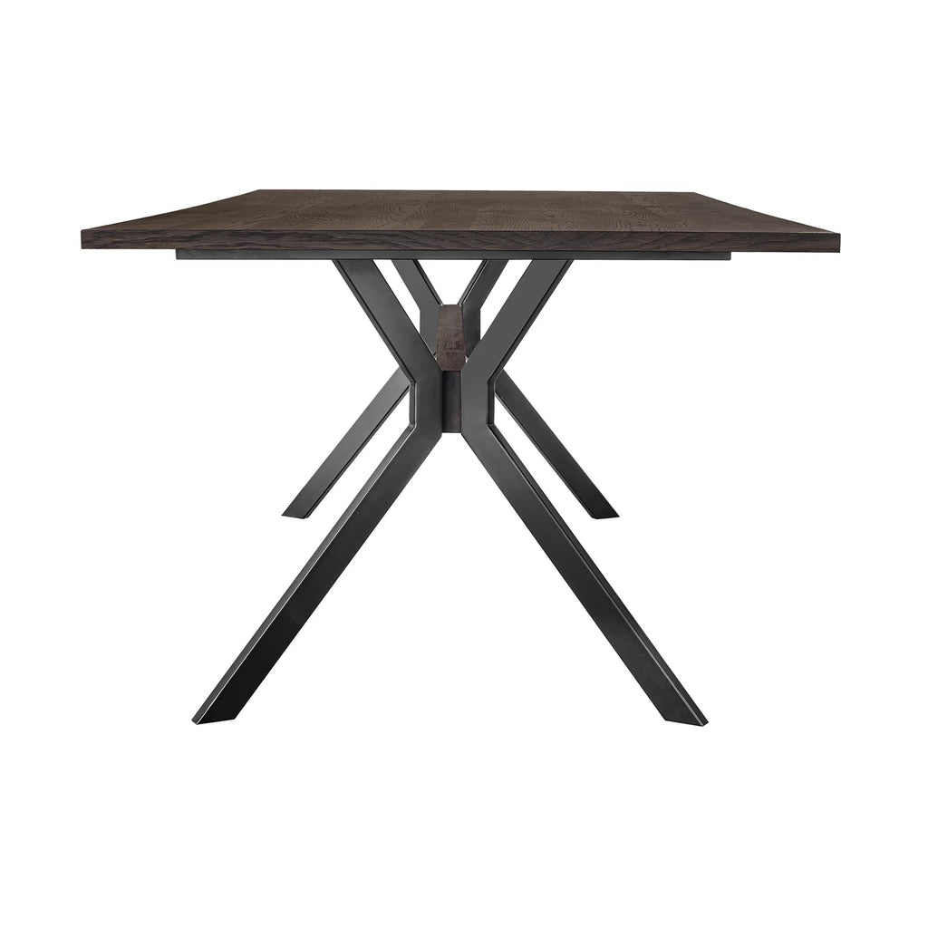 79 Inch Rectangular Wooden Dining Table with Trestle Base G6682