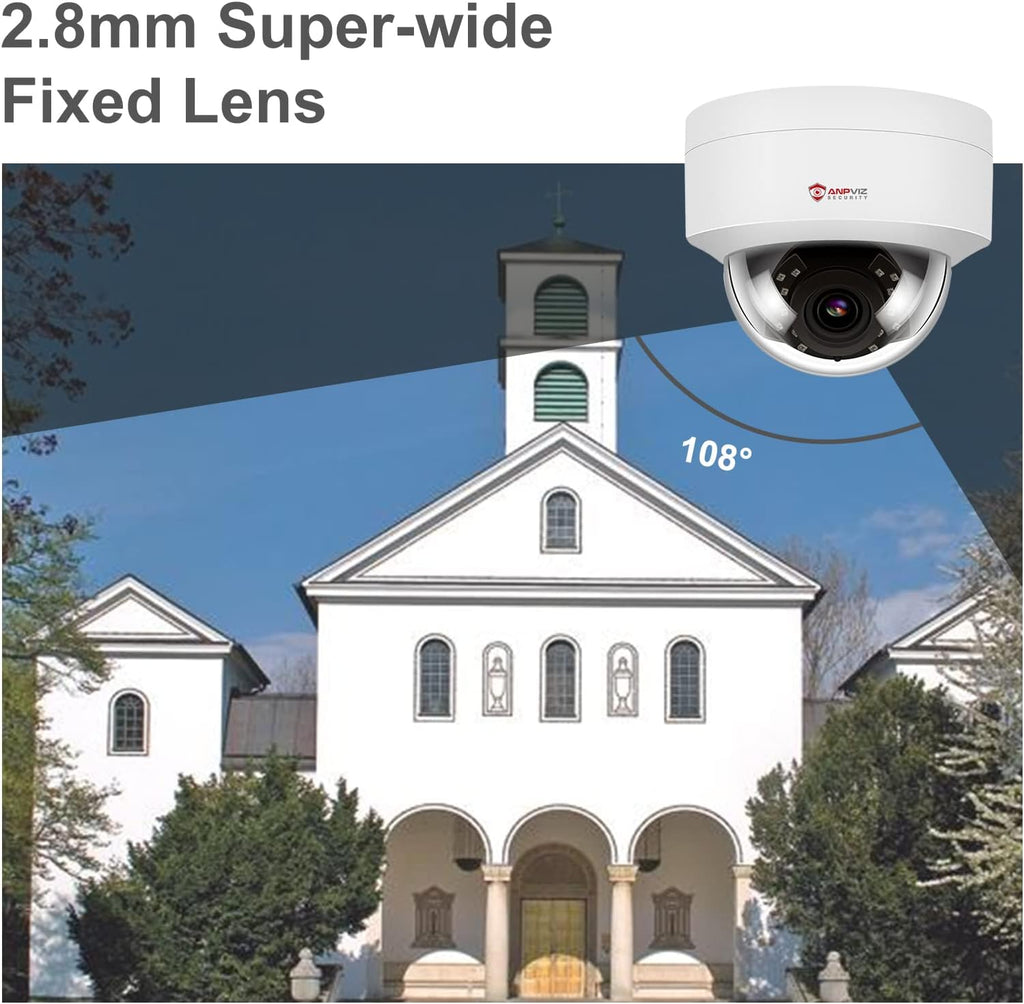 4K 8Channel IP POE Security Systems with 2TB HDD and 8pcs 5MP IP Dome Cameras P992