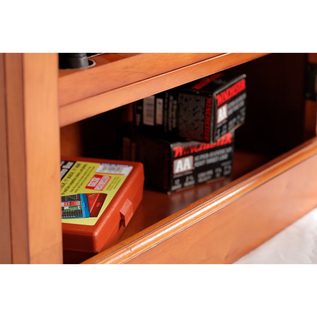 10 Long Gun Key Lock Wooden Storage Display Cabinet N50817