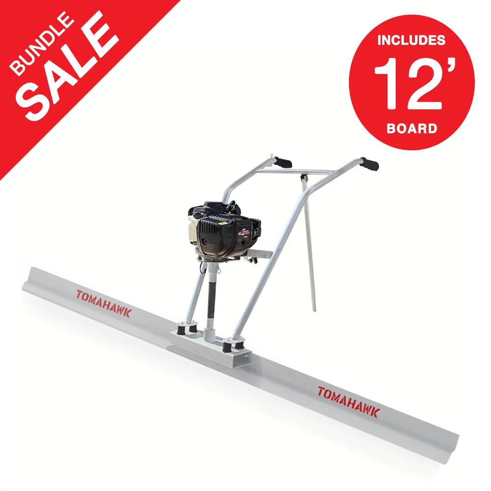 37.7cc Gas Concrete Power Screed with 12ft Aluminum Board K548876