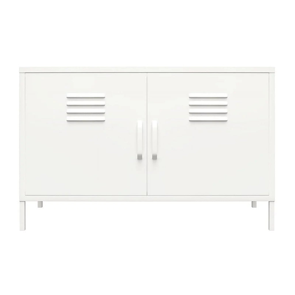 2 Door Metal Accent Cabinet in White U48234