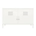 2 Door Metal Accent Cabinet in White U48234