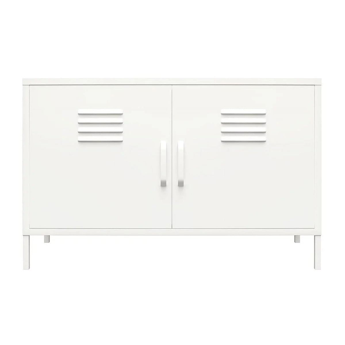 2 Door Metal Accent Cabinet in White U48234