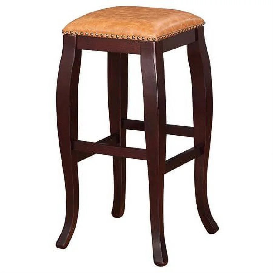 Backless Wood Bar Stool, 30" Seat Height I1996