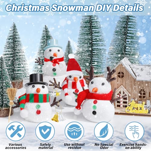 48 Pack Snowman Kit Christmas Crafts DIY Toys Kit Z619