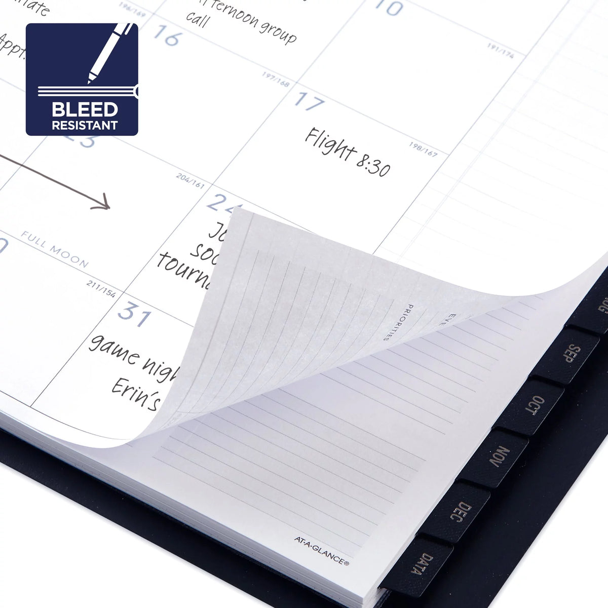 Hardcover Black Large Weekly Appointment Book Planner Q811902