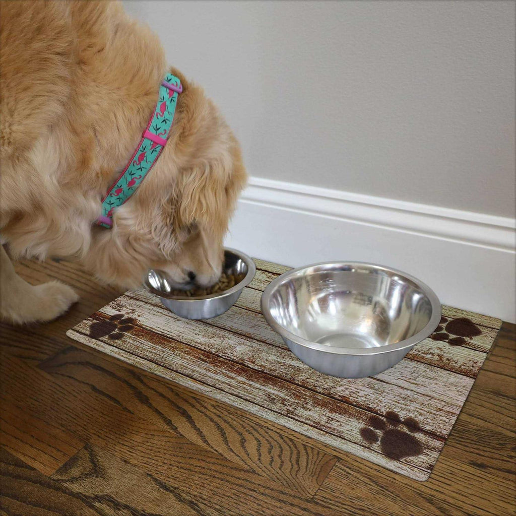 Pet Bowl Placemat Dog & Cat Food Feeding Mat G738782