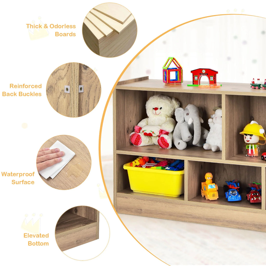 White 5-Cube Wood Bookcase U46862