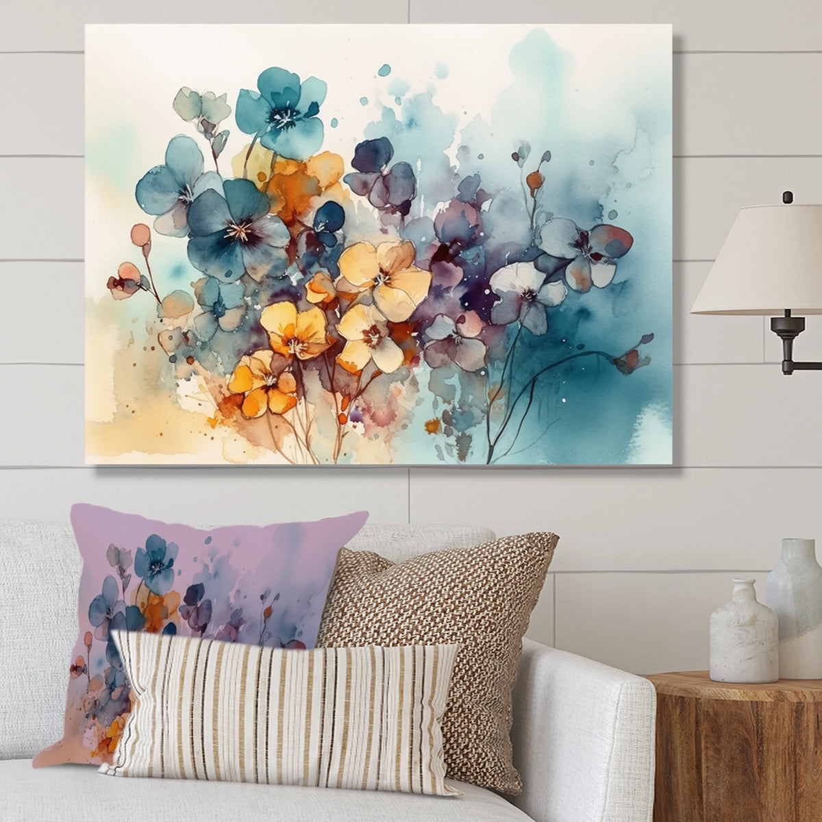 Floral Violet Canvas Art Print W742221