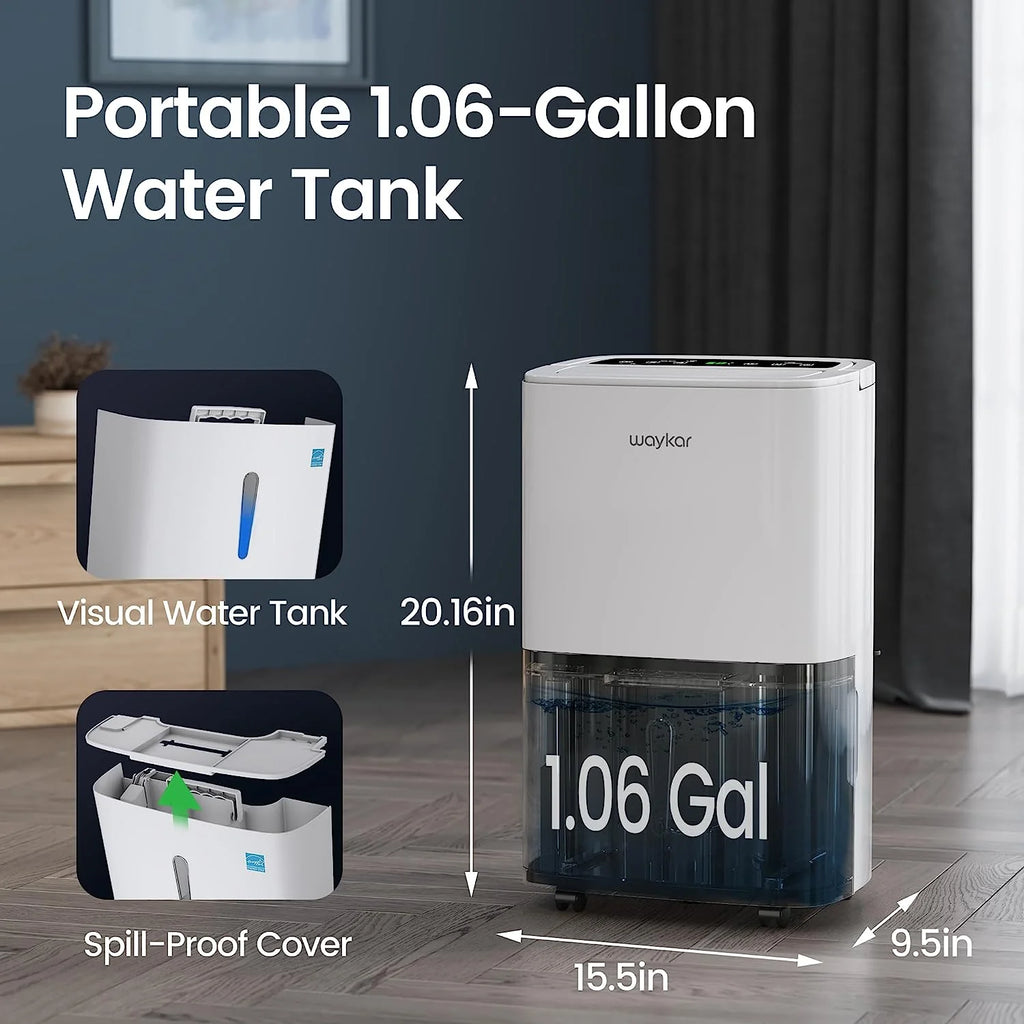 80 Pints Energy Star Home Dehumidifier with Drain Hose O563901