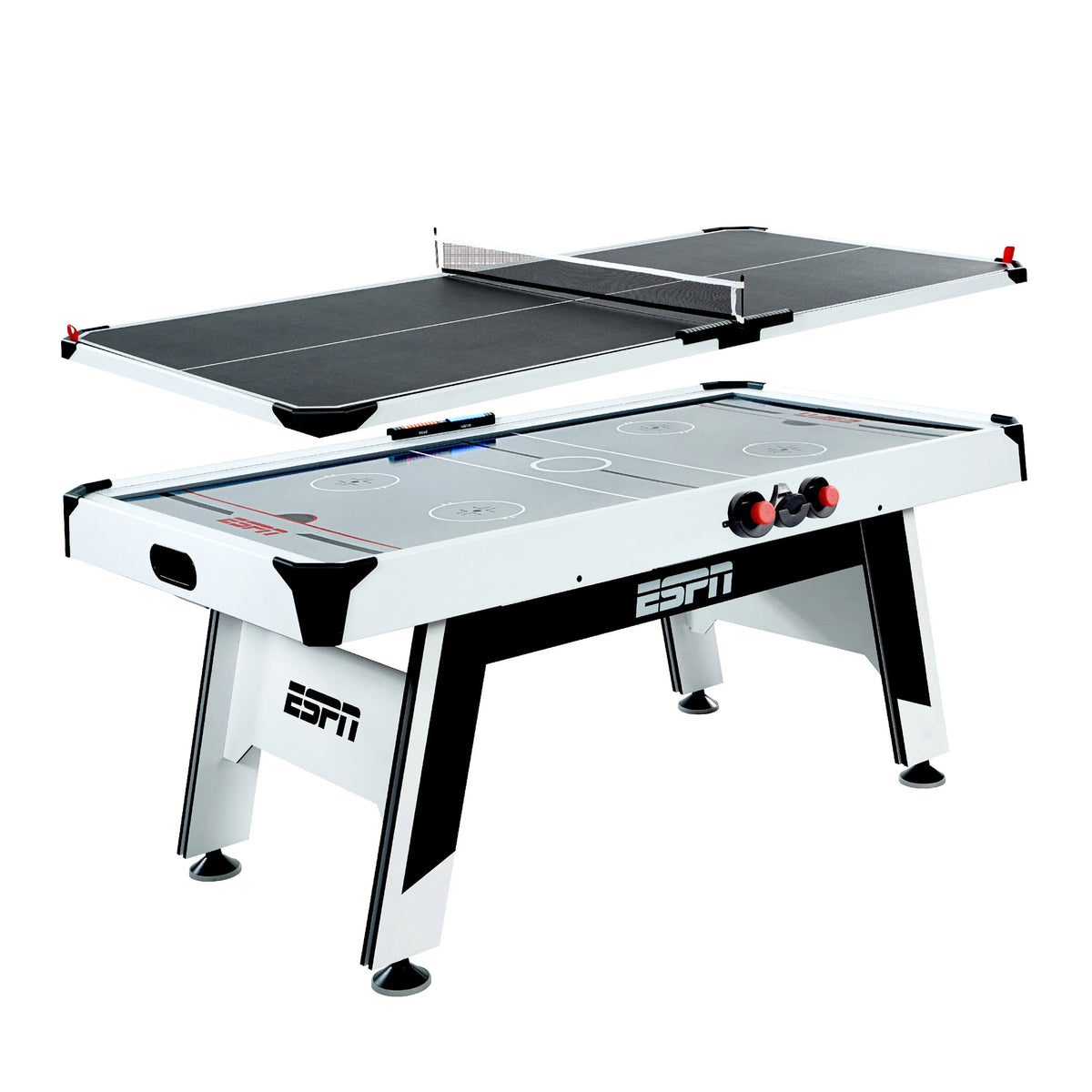 Arcade Air Powered Hockey Table and Tennis Top 2-in-1 W6535