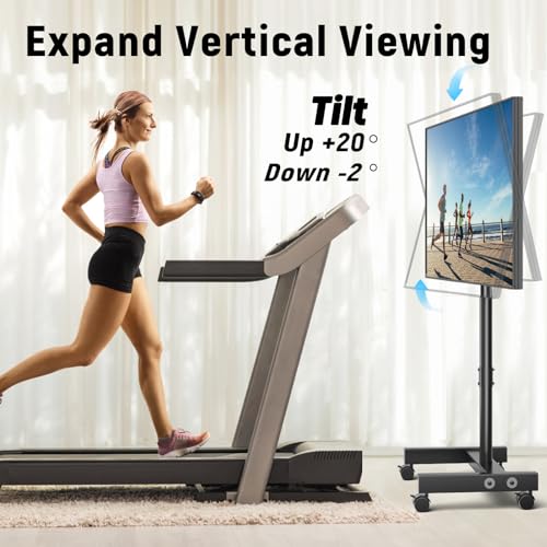 13-50 inch Tilting Rotating Height Adjustable Mobile TV Cart S646650