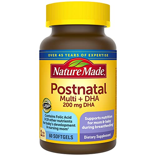 Postnatal Multivitamin + DHA 200 mg 60 Softgels I5802