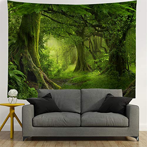 Green Tree Forest Tapestry Wall Hanging U271