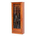 10 Long Gun Key Lock Wooden Storage Display Cabinet N50817