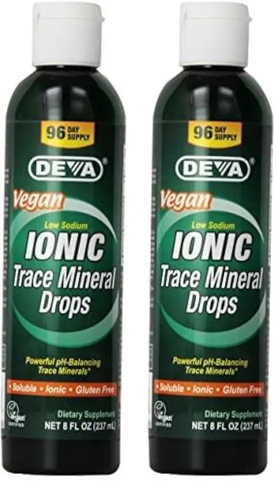 Vegan Trace Mineral Drops 8 oz Pack of 2 D49443