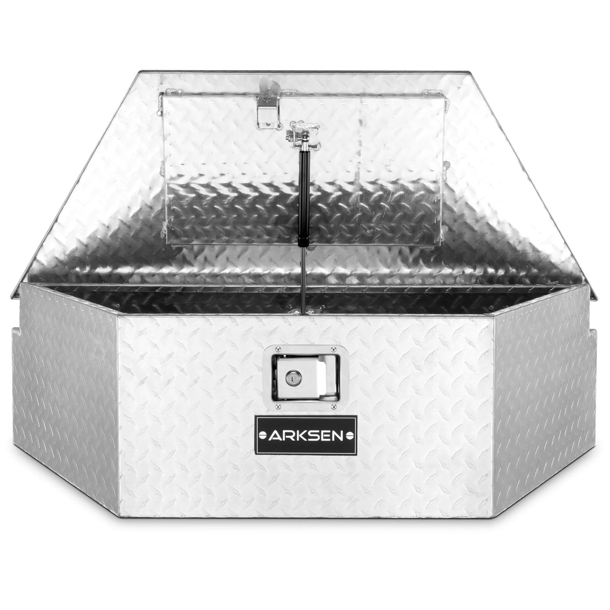 39 Diamond Plate Aluminum Trailer Tongue Box with Lock Key M701301