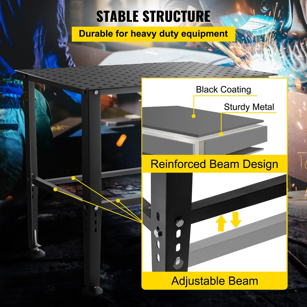 36 x 24 Adjustable Metal Welding Table L257967