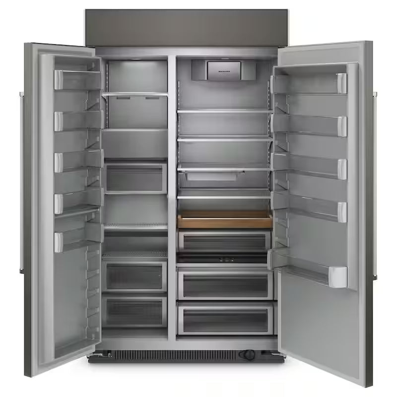48 in. 30 cu. ft. Side-by-Side Refrigerator with Under-Shelf Prep Zone U14493