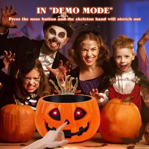 Motion Activated Pumpkin Candy Bowl with Creepy Sound Y69811
