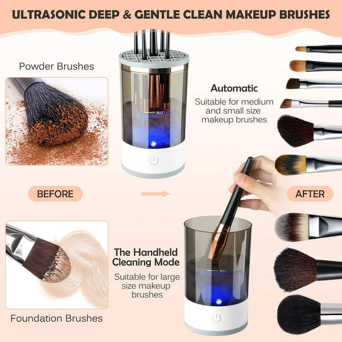 Portable Electric Makeup Brush Cleaner A2415