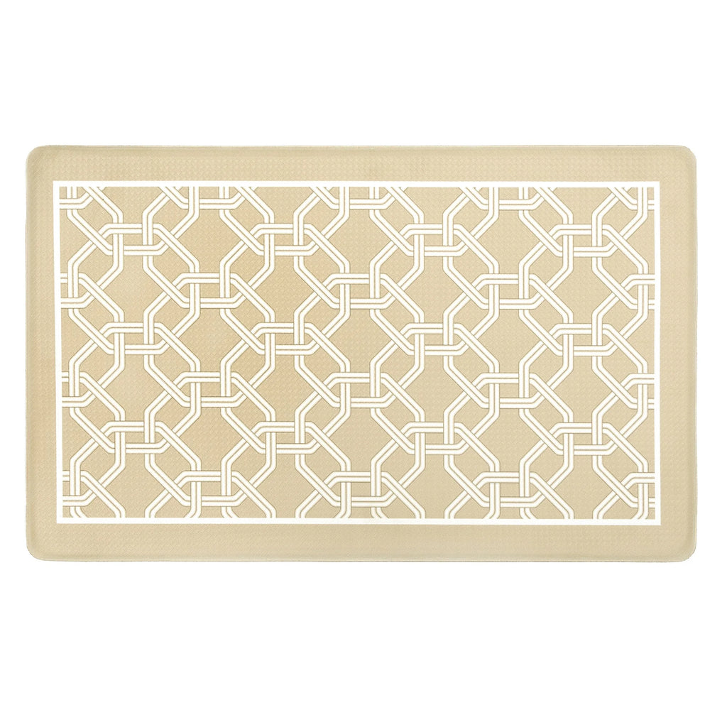 Beige PVC Kitchen Floor Mat D985565