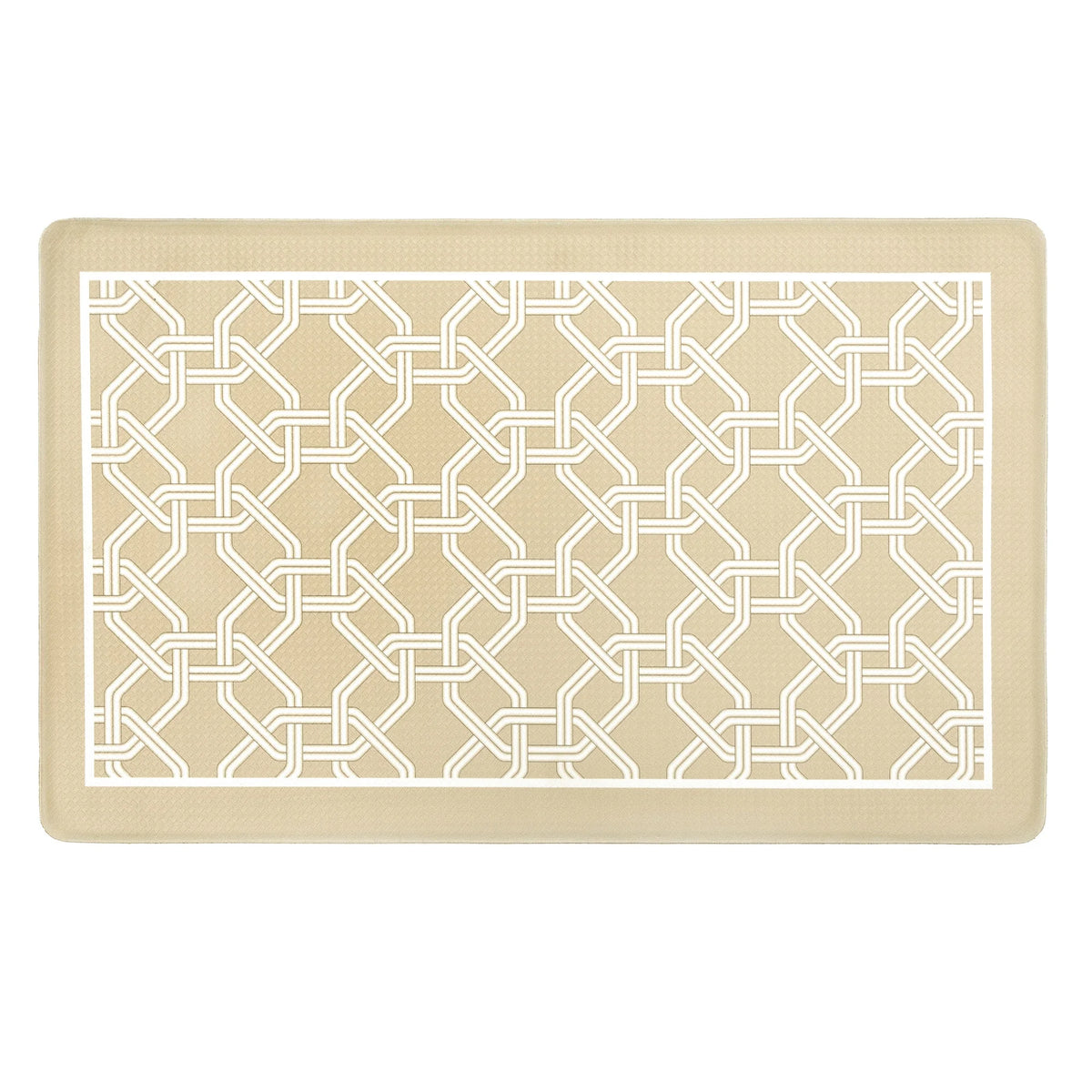 Beige PVC Kitchen Floor Mat D985565