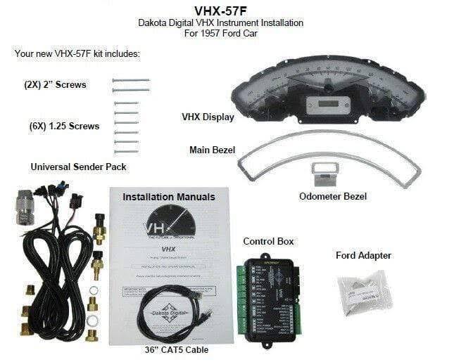 Black Analog Gauge System Kit B809117