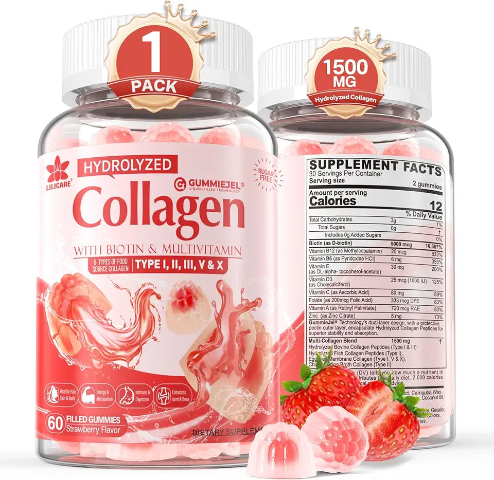 Sugar-Free Multi Collagen Peptide Gummies 60Cts Z752634