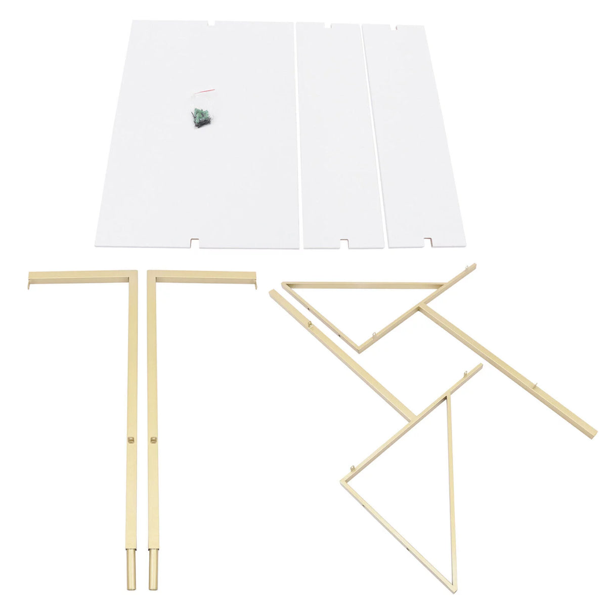 Wall Mount Table with 2 Book Storage Shelf I6655