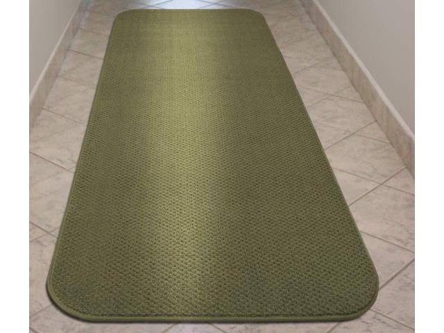 Skid-Resistant Carpet Runner Olive Green 12 ft. x 27 in. S38819