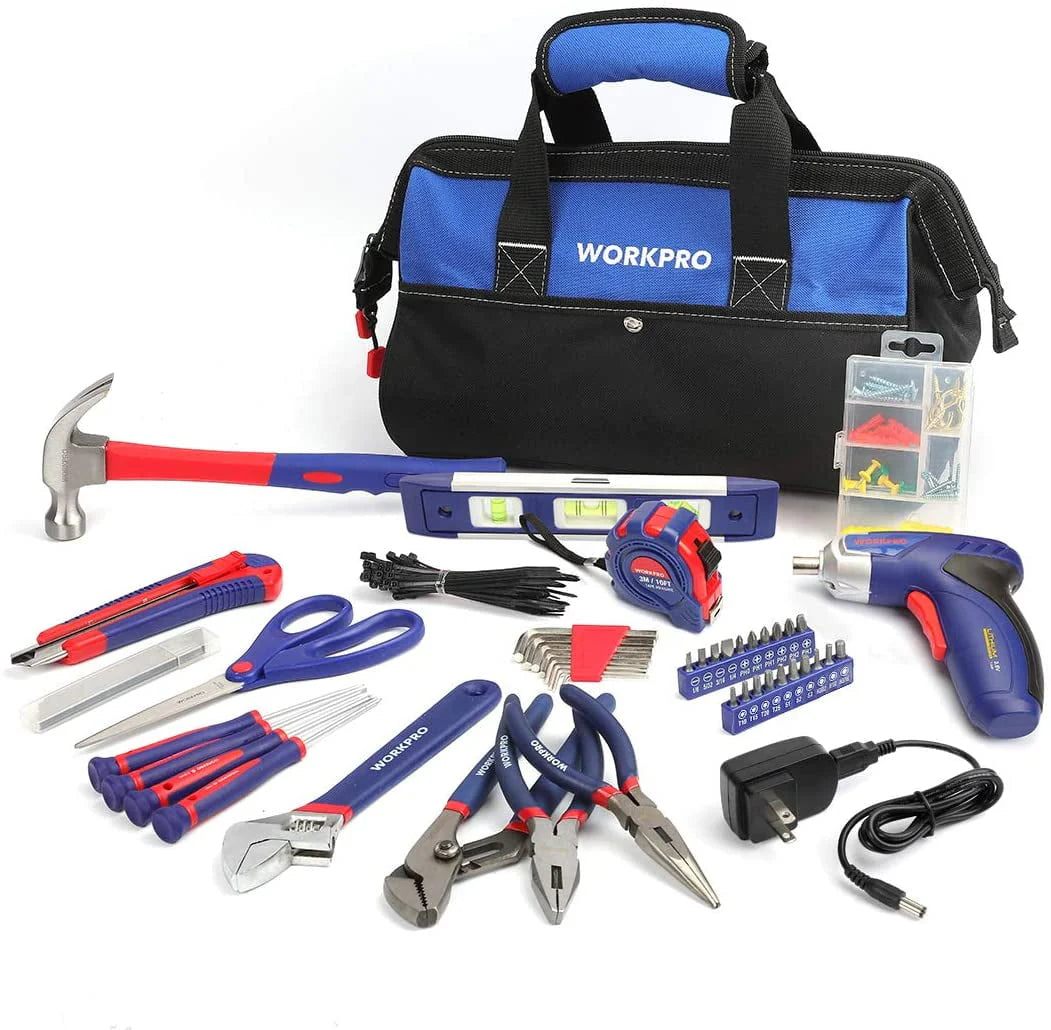 12V Cordless Drill 177 Pieces Combo Kit with Storage Bag and Lithium-Ion Battery & Charger K520