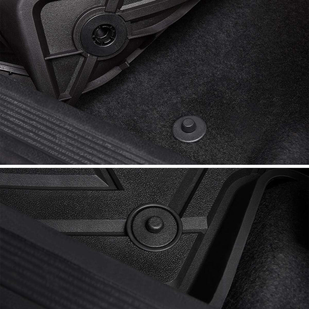 Black All Weather TPE Floor Mats T9176
